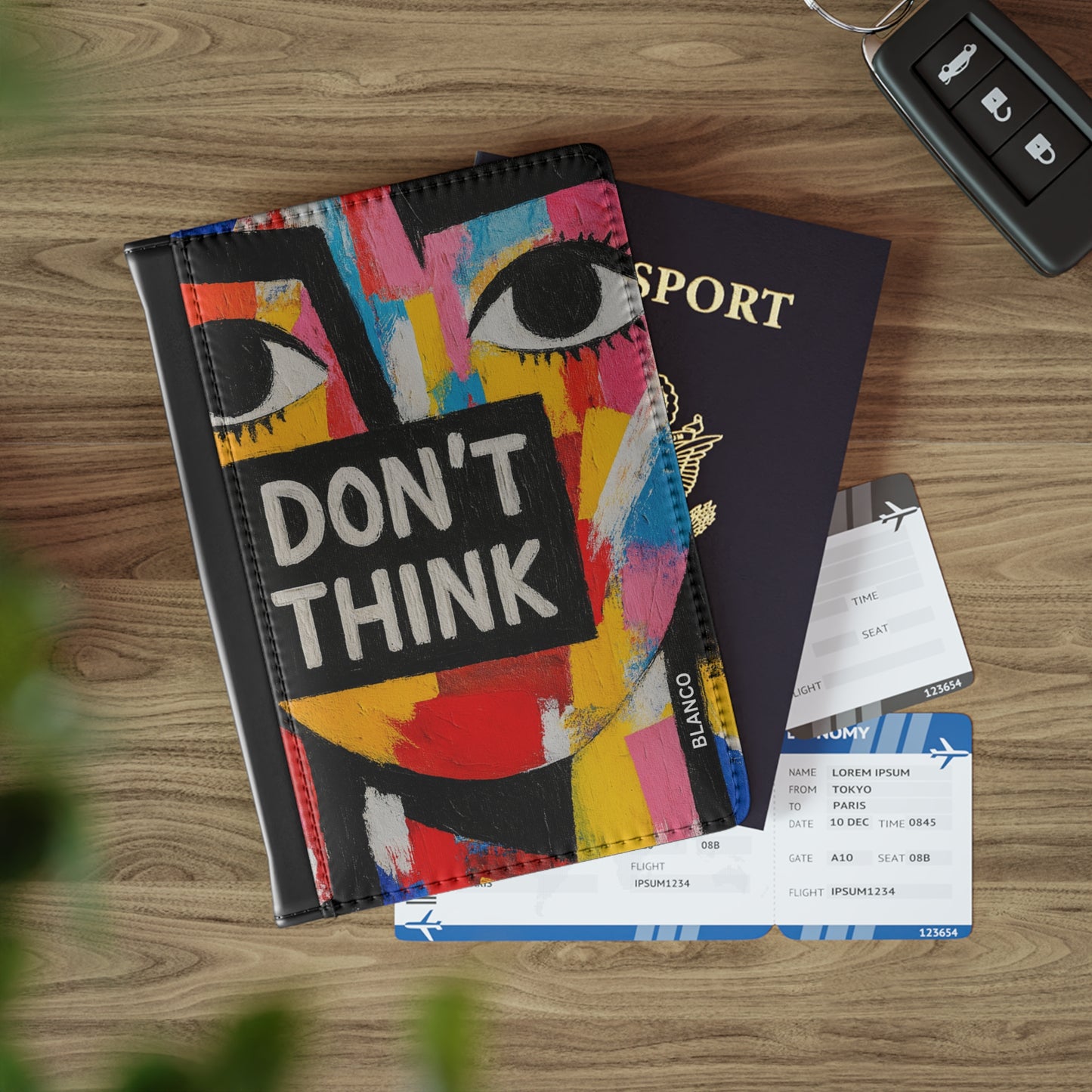 BB Don`t Think Passport Holder - Lumira Collection