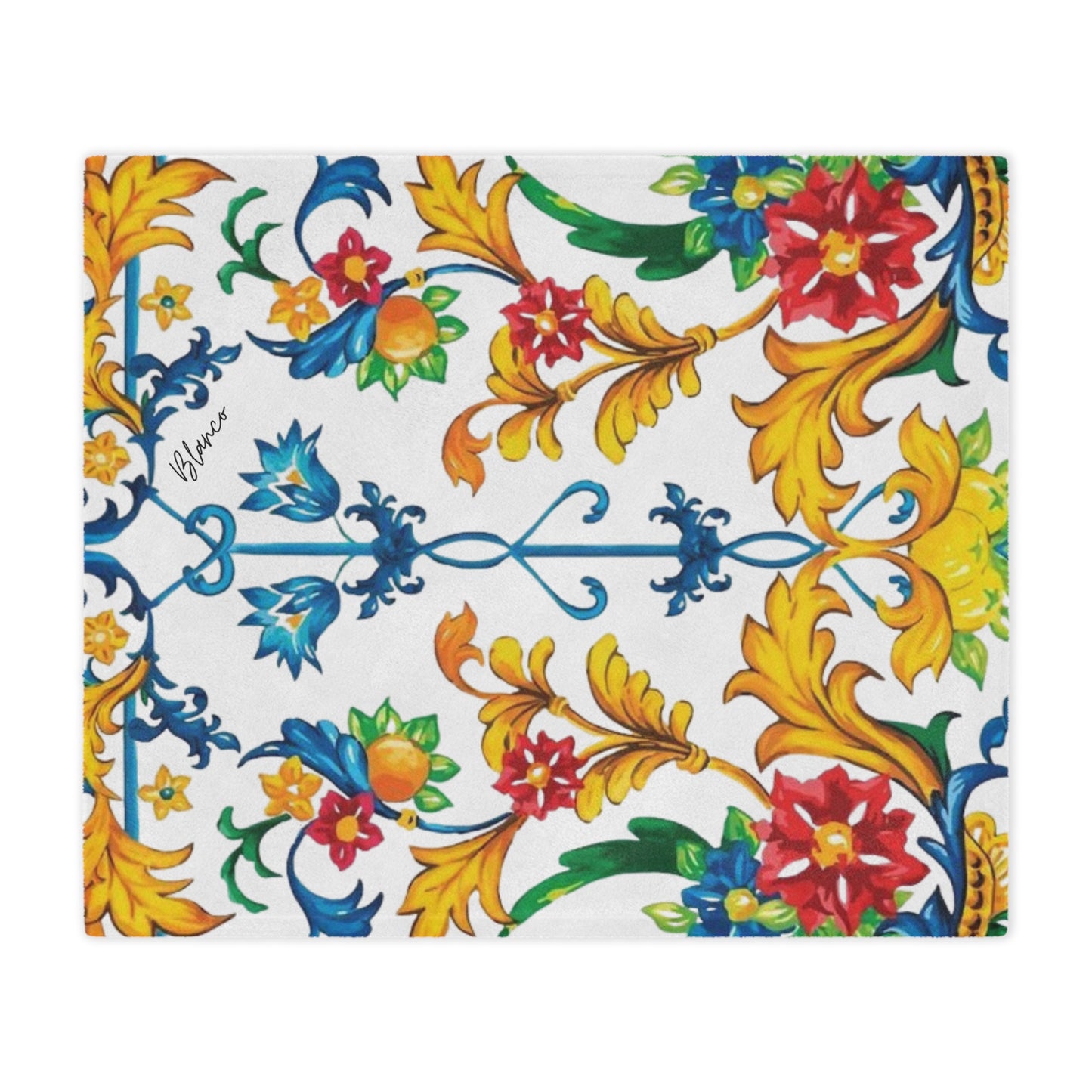 BB Luxury Fiore Minky Blanket - Maiolica Collection