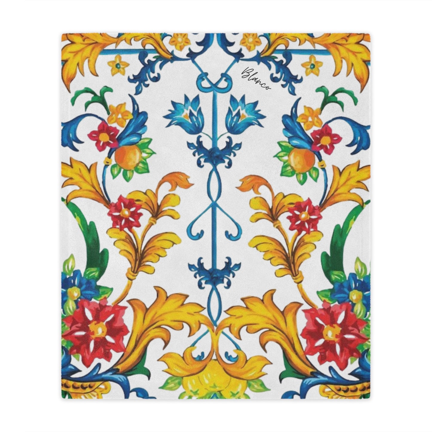 BB Luxury Fiore Minky Blanket - Maiolica Collection