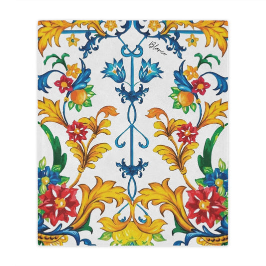 BB Luxury Fiore Minky Blanket - Maiolica Collection